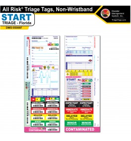 All Risk® Triage Tags, Non-Wristband Florida Version