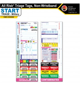 All Risk® Triage Tags, Non-Wristband Military Version