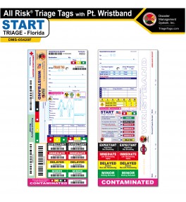 All Risk® Triage Tags with Patient Wristband - Florida Version