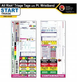 All Risk® Triage Tags with Patient Wristband