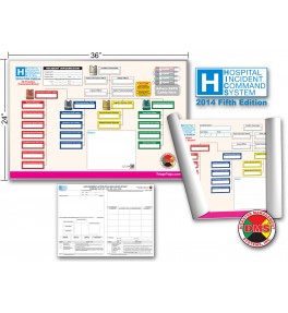 HICS 2014 Command Board Deluxe Toolkit - 26 Position for Small Hospitals