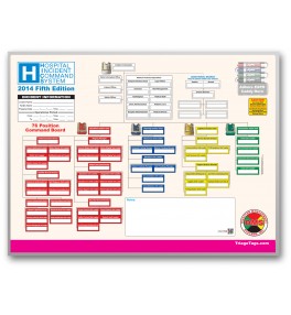 HICS 2014 Command Board Deluxe Toolkit - 76 Position for Large Hospitals