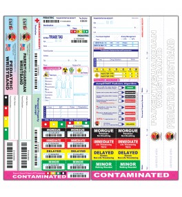 All Risk® Pediatric Triage Tags with Dual Wristbands