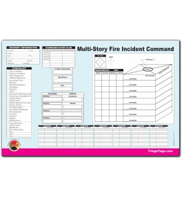 Multi-Story Fire Incident Command Worksheet Pad