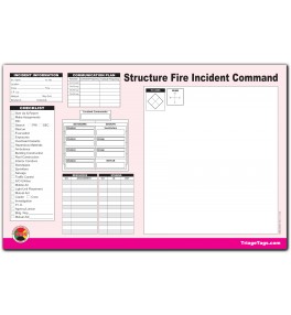 Structure Fire Incident Command Worksheet Pad
