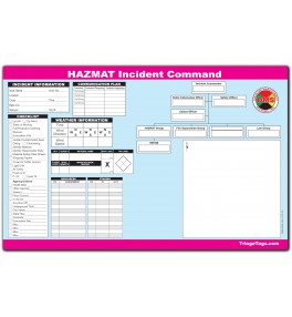 HAZMAT Incident Command Worksheet Pad