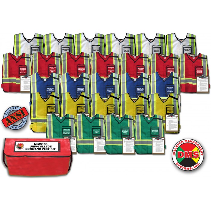 EOC Vest Kit for Universities/Colleges - 27 Position
