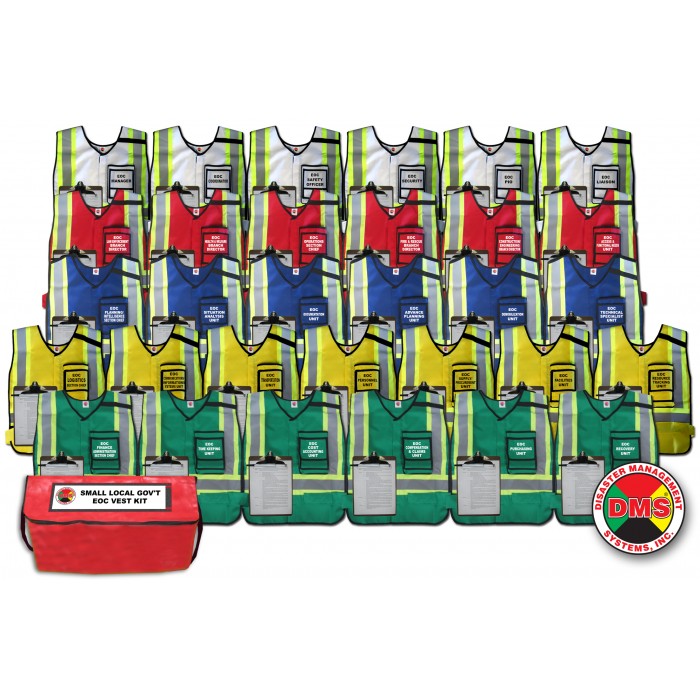 EOC Vest Kit for Small Local Government - 31 Position EOC Vest Kit for Small Local Government - 31 Position