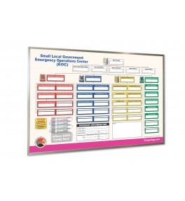 EOC Dry Erase Command Board for Small Local Government 