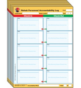 Fire REHAB Personnel Accountability Log Receipt Holder