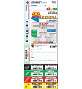 All Risk® Triage Tags - Arizona Version (RAMP & START Triage Available)