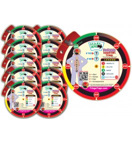 Pediatric JumpSTART Triage Training Wheel 10 Pack