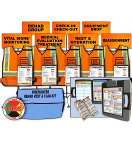 Fire REHAB Accountability System + Vest and Flag Kit