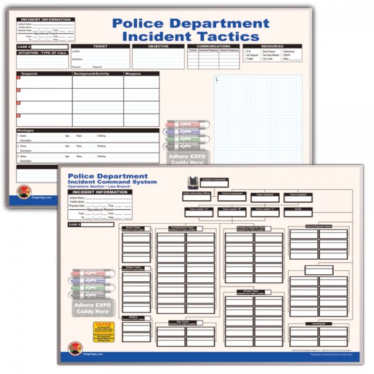 Police ICS Command Board - Set of 2