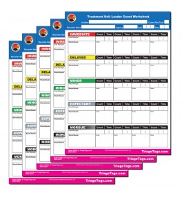 EMT3® SALT Treatment Unit Leader Count Worksheet - Refill Pack