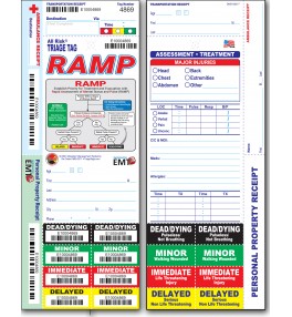 All Risk® RAMP Triage Tag, Non-Wristband