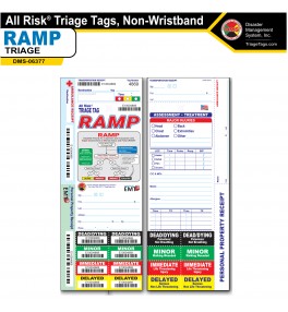All Risk® RAMP Triage Tag, Non-Wristband