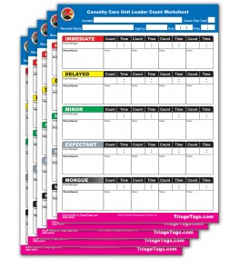 SRS® SALT Casualty Care Unit Leader Count Worksheet - Refill Pack