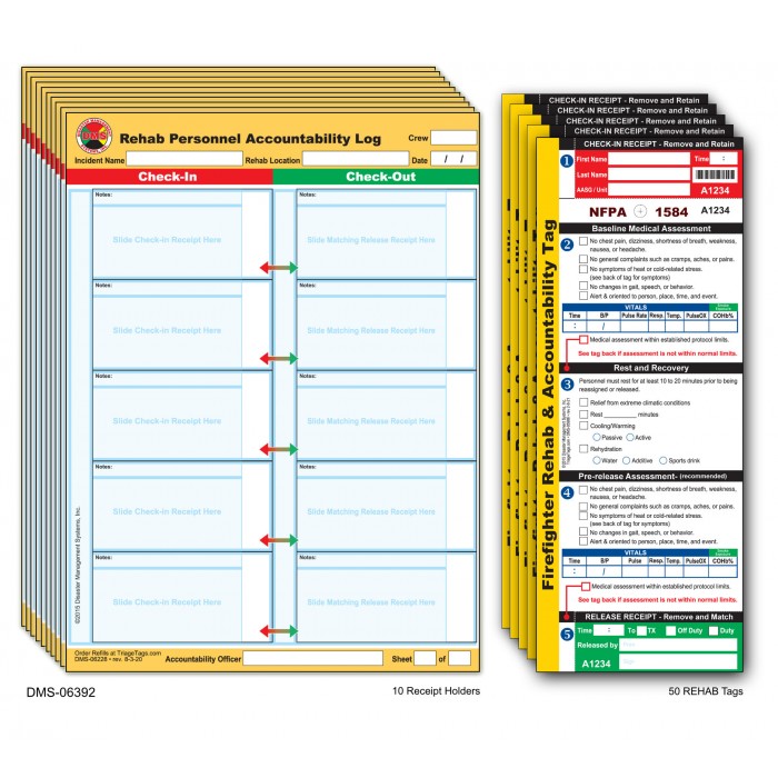 Firefighter REHAB Accountability System - Refill Package Firefighter REHAB Accountability System - Refill Package