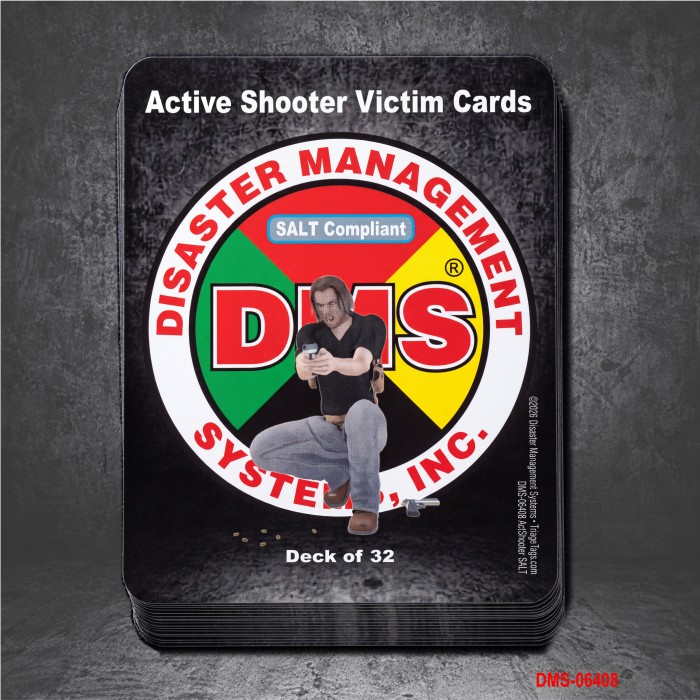 SALT Active Shooter Victim Cards - Deck of 32 SALT Active Shooter Victim Cards - Deck of 32