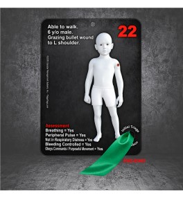 SALT Pediatric Active Shooter Victim Cards - Deck of 32