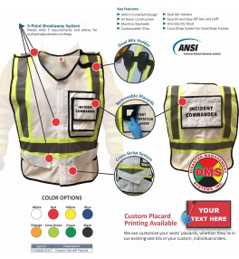 HICS 2014 Command Vest Kit - 26 Position for Medium Hospitals
