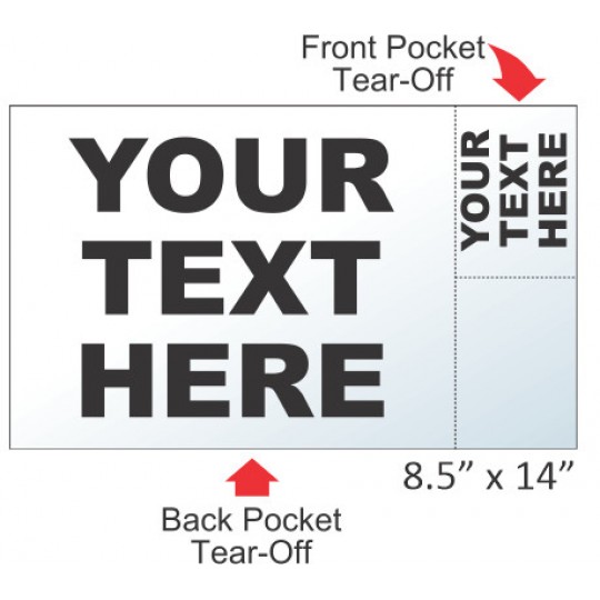 Blank Window Vest Insert Pack Blank Window Vest Insert Pack