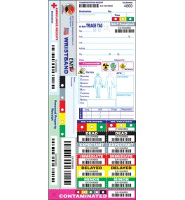 All Risk® SALT Triage Tag with Wristband