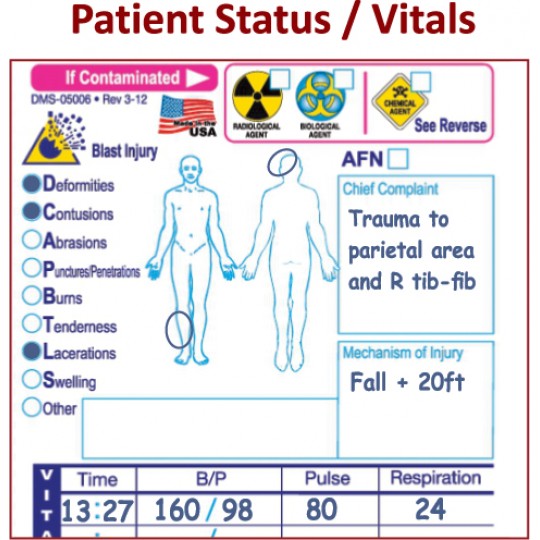 All Risk® Triage Tags with Patient Wristband