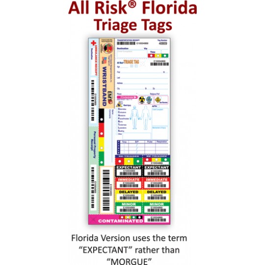 All Risk® Triage Tags with Patient Wristband