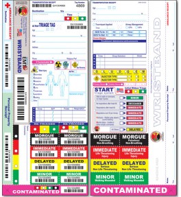 All Risk® Triage Tags with Patient Wristband