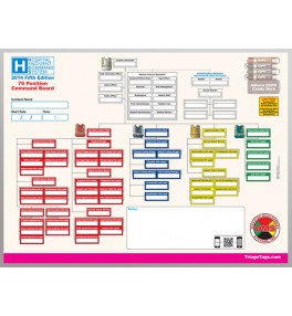 HICS 2014 Command Board Deluxe Toolkit - 76 Position for Large Hospitals