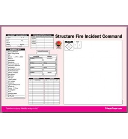 Structure Fire Incident Command Worksheet Pad