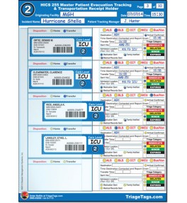 Evac123® HICS 255 Transportation (Step 2) Receipt Holder Refill