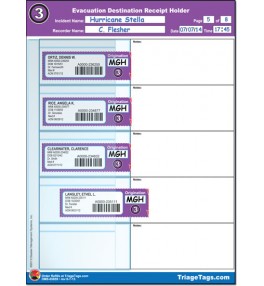 Evac123® Destination (Step 3) Receipt Holder Refill