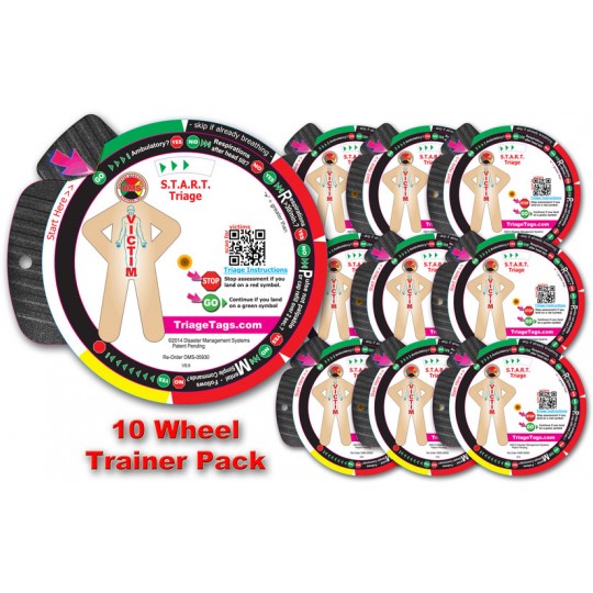 START Triage Trainer Wheel 10 Pack