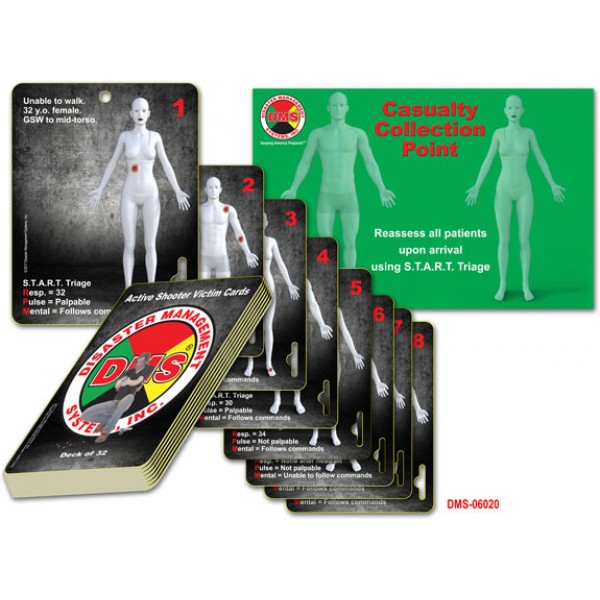 Active Shooter Victim Cards Deck of 32